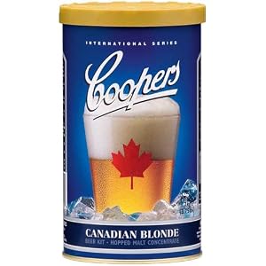 Complete Coopers Brewery Canadian Blonde Beer Kit Package
