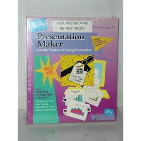 Spinnaker Easy Working Presentation Maker, Overheads Slides and Handouts by Easy Working for DOS