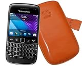 Produkt-Bild: Original Suncase Tasche fuer / Blackberry Bold 9790 / Schutzhuelle Case Huelle *Lasche mit Rueckzugfunktion* in Orange