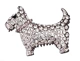 Image of Accessories By Park Lane, O2826, Diamante Dog Brooch With Crystal Stones