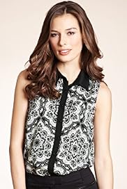 Classic Collar Abstract Print Shirt