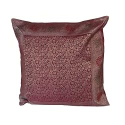 Silk Fabric Pillowcases Home Decor India Gift (bcbr334)