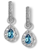 Pear Stone Diamond Pave Charms