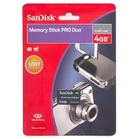 SanDisk - Carte M�moire Memory Stick PRO DUO - 4 Go