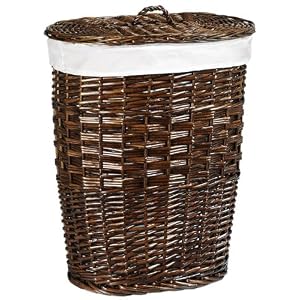 Willow Oval Laundry Clothes Hamper With Liner Willow Oval Laundry Clothes Hamper With Liner