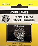 Nickel Plated Steel Crimp Top Thimble-Large Size 11