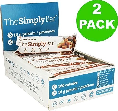 Simply Protein Bar, Caramel Peanut, 1.4oz bar (30 Pack)
