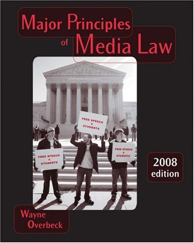 City Travel Guides Discounted  Books : Major Principles of Media Law, 2008 Edition
