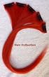 Hair Collection-12" Red 100% Human Hair Clip in on Extensions - 1.6"widex5pcs