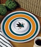 San Jose Sharks Plastic Chip and Dip Plate