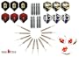 12 St�ck lose Steeldart - Spitzenqualit�t aus dem Hause GamePoint + 1 Satz GamePoint Flys