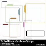 Photoshop Brushes - Tabbed Frames Brushes and Stamps