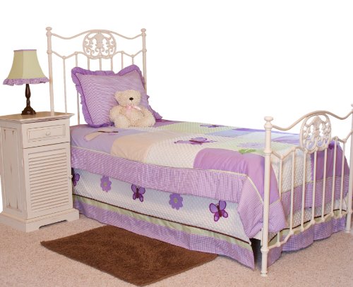 Pam Grace Creations Twin Bedding Set, Lavender Butterfly