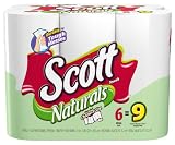 Scott Naturals Paper Towels, White, Choose-A-Size, Mega Roll (6 Rolls)