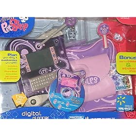 Littlest Pet Shop Electronic Digital Planner - Purple - BONUS Carry Case and Sticker... by 