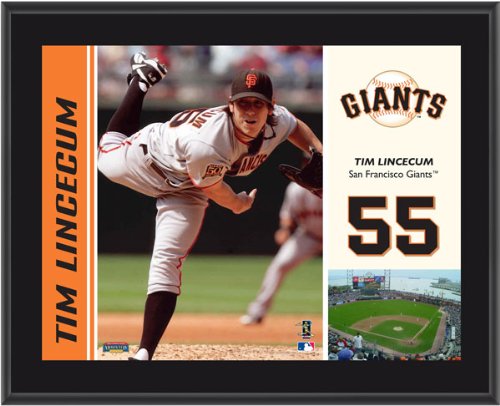 Tim Lincecum Plaque | Details: San Francisco Giants, Sublimated, 10x13, MLB Plaque