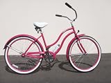 26 Ladycruiser Beach Cruiser - Hot Pink