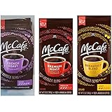 McDonalds McCafe Ground Coffee Variety Bundle, 12 oz (Pack of 3) includes 1-Bag Premium Roast, Medium + 1-Bag Breakfast Blend, Light + 1-Bag French Roast, Dark