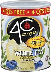 4C Iced Tea Mix White Tea Antioxidant Blueberry, 63.6-Ounce Canisters (Pack of 3)
