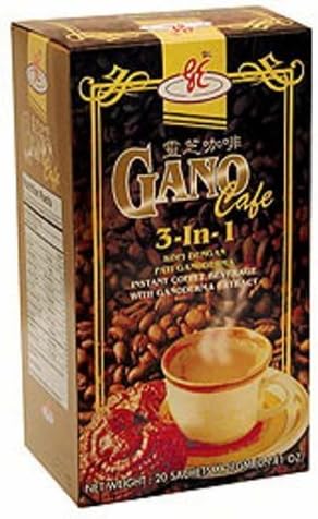 1 box of Gano Excel Original Ganocafe 3-in-1 Coffee Ganoderma Extract Beverages by Gano
