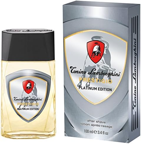 Lamborghini Prestigio Aftershave Lotion 3.4oz (100ml) Splash - Platinum Edition