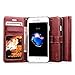 Justola iPhone 8 / iPhone 7 Wallet Case, 2 Card Slots, Cash Holder, Kickstand Feature, Brown
