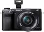 Sony NEX-6LB Kompakte Systemkamera (16,1 Megapixel, 7,6 cm (3 Zoll) TFT-Display, Full HD, HDMI, WiFi) inkl. SEL-P1650 Objektiv schwarz
