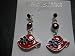 Red Hat Lady Society / Earrings / Cloisonne photo