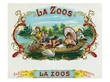 51Gn81akorL. SL160  La Zoos Brand Cigar Box Label, Nautical Premium Poster Print, 24x18