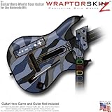 Camouflage Blue Skin fits Band Hero, Guitar Hero 5 & World Tour Guitars for ....