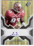 2007 SPx #185 Lawrence Timmons - Pittsburgh Steelers / FSU (RC - Rookie - Autographed - Serial #D To 499 - Football Cards)
