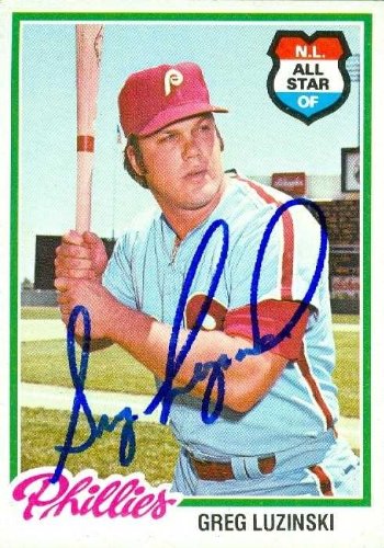 Greg Luzinski Autographed/Hand Signed MLB Baseball Card (Philadelphia Phillies) 1978 Topps #420
