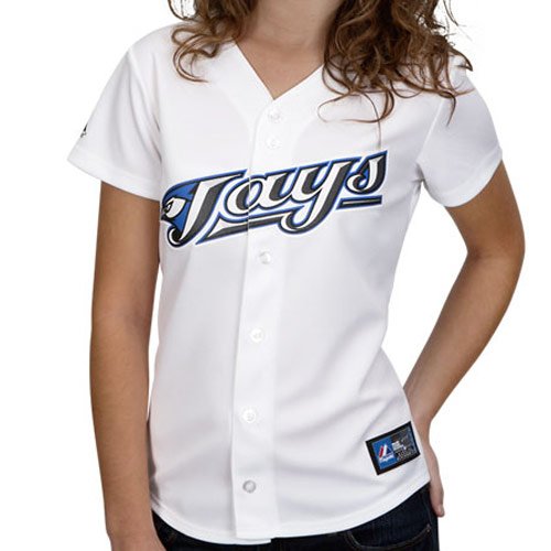 Majestic Toronto Blue Jays Ladies Replica Jersey - White (Large)