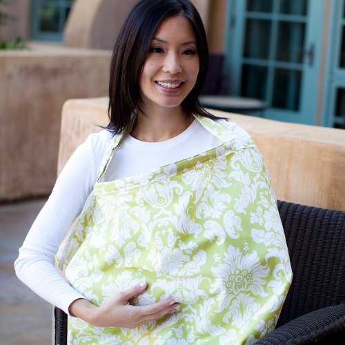 Imagen 2 de Bébé au Lait Chateau Endive - Capa de lactancia, color verde y blanco