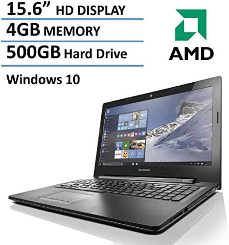 2016 Newest Lenovo 15.6-Inch Laptop (AMD Dual-Core Processor, 4GB RAM, 500GB HDD, HD Screen, DVDRW, Webcam, HDMI, VGA, USB 3.0, Bluetooth, 802.11bgn WiFi, Windows 10)