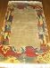 Handmade Tibetan Rug with Gerooz Border 3'x5'