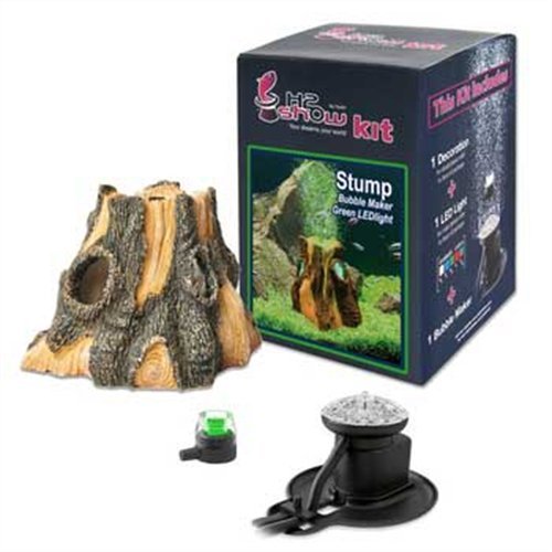 Hydor H2Show Green Stump/Log Kit - Green LED with Bubbles Hydor H2Show Green Stump/Log Kit - Green LED with Bubbles