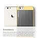 iPhone 6S Case, elago® [Outift Matrix][Creamy Yellow/Dark Grey] - [Premium Hybrid Construction][Brushed Aluminum][Spark Design Award] - for iPhone 6/6S