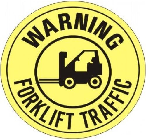 Safehouse Signs FD-21 "WARNING FORKLIFT TRAFFIC FLOOR" Decal
