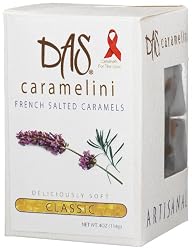 Das Caramelini French Salted Caramels, Classic, 4-Ounce Boxes (Pack of 3)