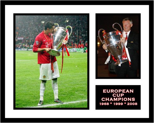 Buy Cristiano Ronaldo Manchester United Framed 8x10 Photograph UEFA Champions League Milestone by No manufacturer