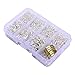 In A Box(2000pcs/box) Kit with Silver Plated 100 Pcs Lobster Claw Clasps 12mm and 1900 Pcs Open Jump Rings 4mm 5mm 6mm 7mm 8mm 10mm and Jump Ring Open Tool For Jewelry Making Findings