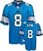 Jon Kitna Jersey: Reebok Blue Replica #8 Detroit Lions Jersey
