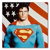 Christopher Reeve Color Box Canvas Print - Gallery Wrapped - (18x18 Inches - Superman)