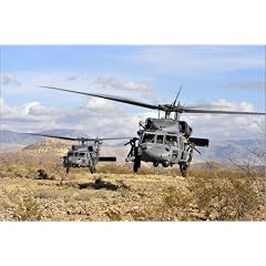 Poster 90 x 60 cm - "Zwei HH-60 Pavehawk Hubschrauber" von Stocktrek Images - auch in anderen Gr��en und als Leinwandbild erh�ltlich