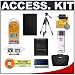 Nikon SLR Gadget Bag + Spare EN-EL9 Replacement Battery + 57-inch Tripod - Accessory Kit for Nikon D40, D40x & D60 Digital SLR Cameras