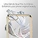 iPhone 7 Case, ESR iPhone 7 Clear Soft TPU Back Cover with Electroplating Frame Bright Glossy Metal Coloring Bumper [Slim Fit] for 4.7 inches iPhone 7 -Champagne Gold Plating Frame