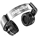 Sentey Headphones with Microphone Audiophile Headset Metal Band for Travel Work Gaming Running Sport Transport Carrying Case Included Over the Ear Cups Rotation Volume Control Portable