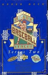 1993 Upper Deck Two Baseball Card Unopened Hobby Box (Jeter RC)