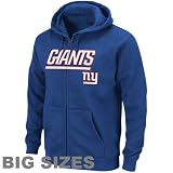 New York Giants Big & Tall Classic Heavyweight Full Zip Hooded Sweatshirt